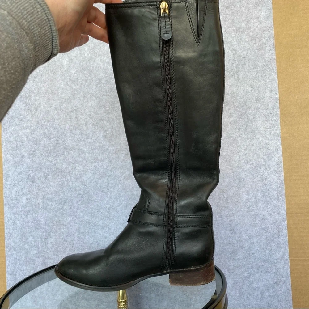 T21 Tory Burch Bristol Equestrian Boots 6.5